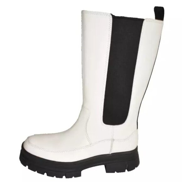 New! Ugg Ashton Tall Chelsea White Leather Size 8 1134937 DD437 - Picture 3 of 7